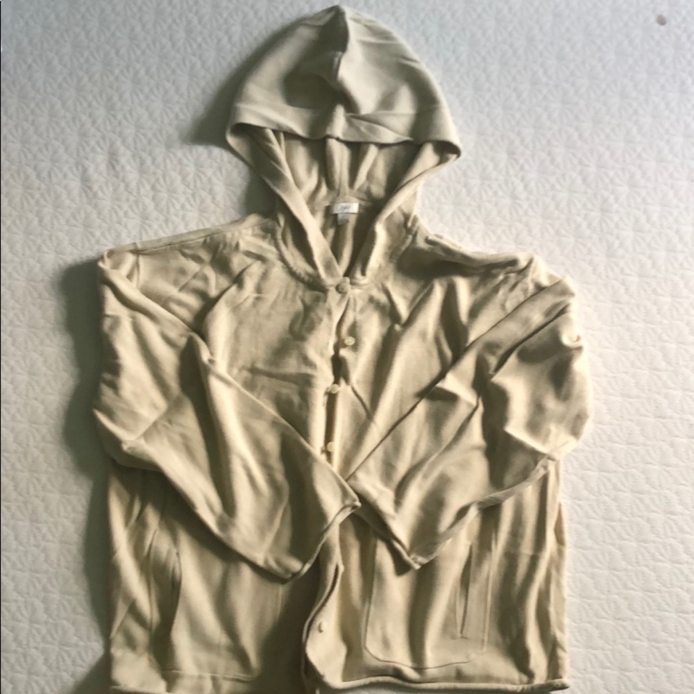 J. Jill hooded cotton cardigan